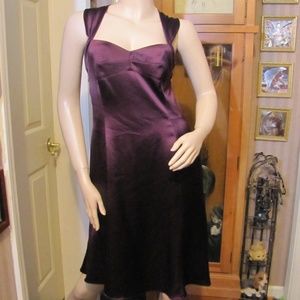 Jones New York Vintage Eggplant Purple Dress 6